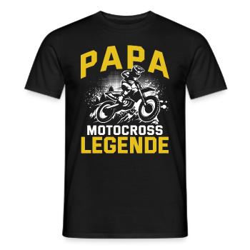 Motocross Enduro Offroad Dirt Bike Superbike Motor - Männer T-Shirt - Schwarz - Vorne - AI Model Male 178 light (178cm)