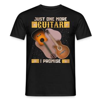 Guitariste guitariste guitare électrique, dicton drôle - T-shirt homme - noir - Devant - AI Model Male 178 light (178cm)