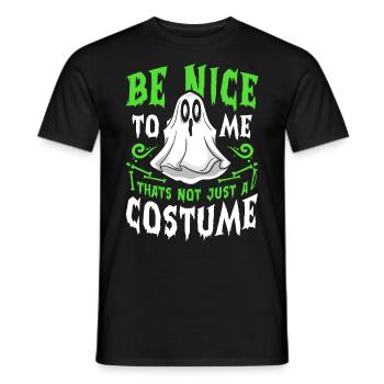 Halloween Tshirt Halloweenparty Mörder Killer Tod - Männer T-Shirt - Schwarz - Vorne - AI Model Male 178 light (178cm)