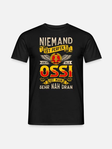 Ossi Geschenk Ostdeutschland NVA Germania Osten - Männer T-Shirt - Schwarz
