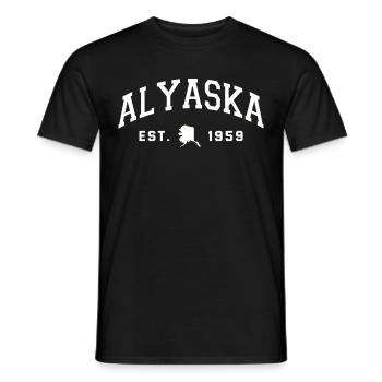 Alaska - T-shirt homme - noir - Devant - AI Model Male 178 light (178cm)
