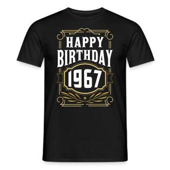 Geburtstag Geschenk Birthday Bursdag Jahrgang 1990 - Männer T-Shirt - Schwarz - Vorne - AI Model Male 178 light (178cm)