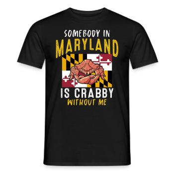 Crabe Tshirt Crabe Crevettes Scorpion Homard - T-shirt homme - noir - Devant - AI Model Male 178 light (178cm)