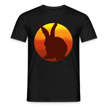 Lapin Tshirt Enfants Vintage Rammler Lapin - T-shirt homme - noir - Devant - AI Model Male 178 light (178cm)