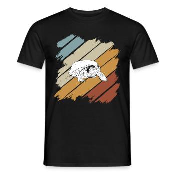 Turtle Relaxed Chill Sea Ocean Beach - Men's T-Shirt - black - Front - AI Model Male 178 light (178cm)