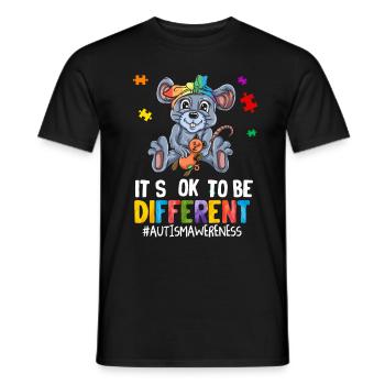 Autistic Autism Autism Awareness Day Asperger's Child - Men's T-Shirt - black - Front - AI Model Male 178 light (178cm)