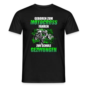 Motocross Enduro Offroad Dirt Bike Superbike Motor - Männer T-Shirt - Schwarz - Vorne - AI Model Male 178 light (178cm)