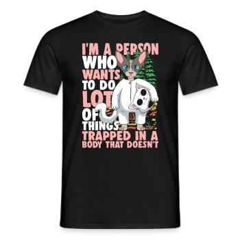 I'm A Person Who Wants To Do Lot Of Things - Männer T-Shirt - Schwarz - Vorne - AI Model Male 178 light (178cm)