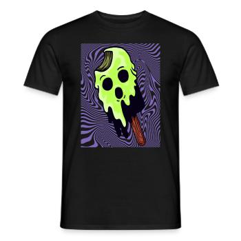 Halloween Cadeau Sorcière Crème Glacée Killer Horreur - T-shirt homme - noir - Devant - AI Model Male 178 light (178cm)
