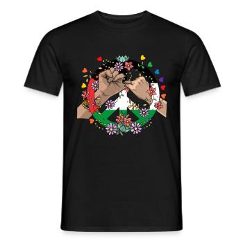 Palestine Tshirt Hommes Enfants Femmes Palestine - T-shirt homme - noir - Devant - AI Model Male 178 light (178cm)