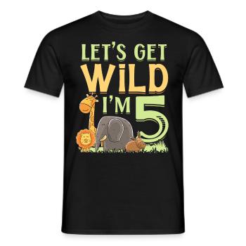 Éléphant - T-shirt homme - noir - Devant - AI Model Male 178 light (178cm)
