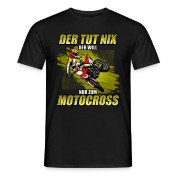 Motocross Enduro Offroad Dirt Bike Superbike Motor - Männer T-Shirt - Schwarz - Vorne - AI Model Male 178 light (178cm)