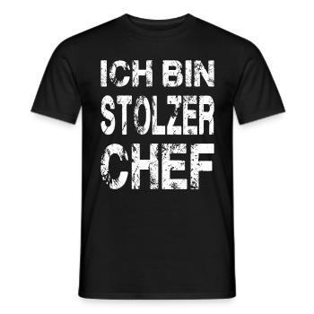 Ich Bin Stolzer Chef - Männer T-Shirt - Schwarz - Vorne - AI Model Male 178 light (178cm)