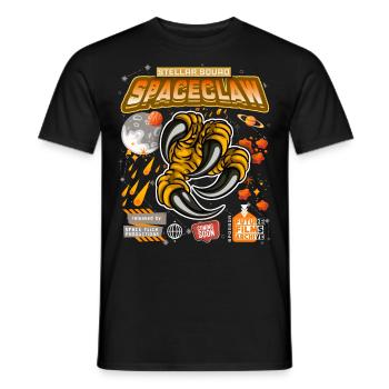 Claw in space Science fiction funny saying - Men's T-Shirt - black - Front - AI Model Male 178 light (178cm)