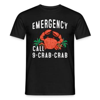 Cancer Cadeau Crevette Crabe Homard Scorpion - T-shirt homme - noir - Devant - AI Model Male 178 light (178cm)