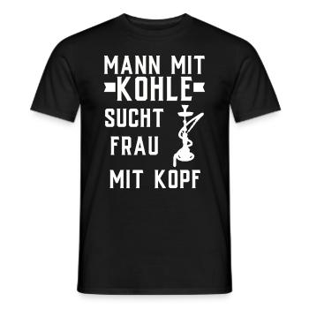 Shisha Geschenk für Wasserpfeife Shishabar Pfeife - Männer T-Shirt - Schwarz - Vorne - AI Model Male 178 light (178cm)
