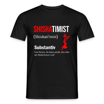 Shisha - Männer T-Shirt - Schwarz - Vorne - AI Model Male 178 light (178cm)