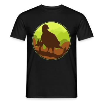 Perroquet Kakadu Oiseau Forêt tropicale Cadeau Ara Animal - T-shirt homme - noir - Devant - AI Model Male 178 light (178cm)