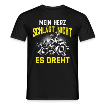 Motocross Enduro Offroad Dirt Bike Superbike Motor - Männer T-Shirt - Schwarz - Vorne - AI Model Male 178 light (178cm)