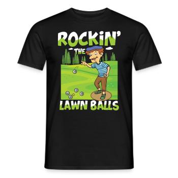 Petanque Petanque Geschenke für einen Petanque - Männer T-Shirt - Schwarz - Vorne - AI Model Male 178 light (178cm)