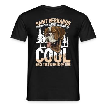 Saint Bernards Producing A Fair Amount Of Cool - Männer T-Shirt - Schwarz - Vorne - AI Model Male 178 light (178cm)