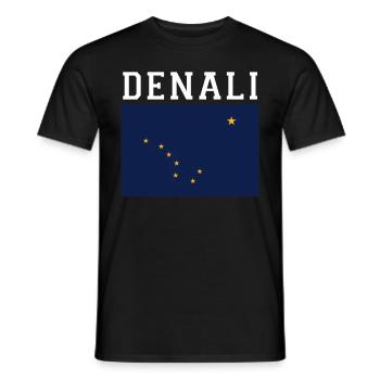 Alaska Geschenk USA Natur Bär Denali Grizzly Wald - Männer T-Shirt - Schwarz - Vorne - AI Model Male 178 light (178cm)