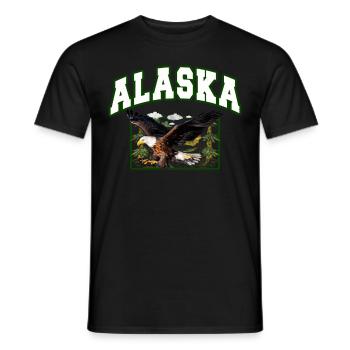 Alaska Geschenk Kinder Herren Damen USA Natur Eis - Männer T-Shirt - Schwarz - Vorne - AI Model Male 178 light (178cm)