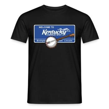 Chemises Banjo Pour Hommes Bluegrass Appalachia Folk - T-shirt homme - noir - Devant - AI Model Male 178 light (178cm)