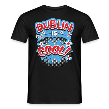 Dublin Dublin-Ireland Ireland, saying, Dublin-Design - Men's T-Shirt - black - Front - AI Model Male 178 light (178cm)
