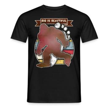 Bigfoot-Monster, Zombie-Monster, Yeti-Monster - Männer T-Shirt - Schwarz - Vorne - AI Model Male 178 light (178cm)