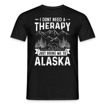 Alaska Geschenk Kinder Herren Damen USA Natur Eis - Männer T-Shirt - Schwarz - Vorne - AI Model Male 178 light (178cm)