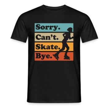 Patins à roulettes Patins à roues alignées Cadeau femme homme - T-shirt homme - noir - Devant - AI Model Male 178 light (178cm)