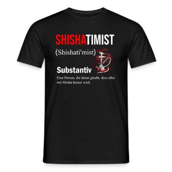 Shisha Geschenk für Wasserpfeife Shishabar Pfeife - Männer T-Shirt - Schwarz - Vorne - AI Model Male 178 light (178cm)