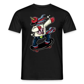 Vaches Vaches Bovins Vaches laitières Fermier Vache Planche à roulettes - T-shirt homme - noir - Devant - AI Model Male 178 light (178cm)