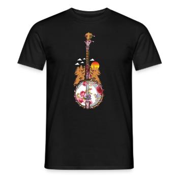 Chemises Banjo Pour Hommes Bluegrass Appalachia Folk - T-shirt homme - noir - Devant - AI Model Male 178 light (178cm)