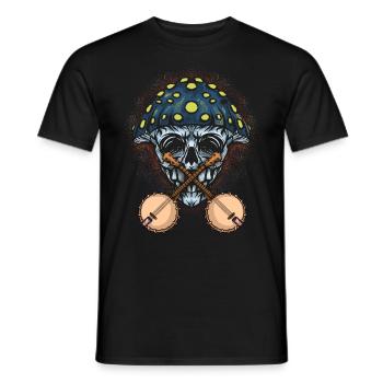 Chemises Banjo Pour Hommes Bluegrass Appalachia Folk - T-shirt homme - noir - Devant - AI Model Male 178 light (178cm)