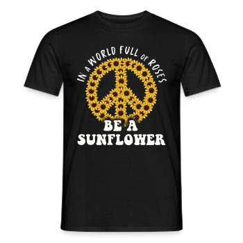 Hippie Geschenk Acidhead Flowerpower Hippi Hippy - Männer T-Shirt - Schwarz - Vorne - AI Model Male 178 light (178cm)