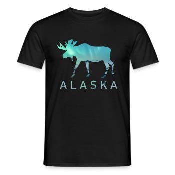 Alaska Geschenk USA Natur Bär Denali Grizzly Wald - Männer T-Shirt - Schwarz - Vorne - AI Model Male 178 light (178cm)