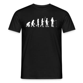 Angeln Geschenk Fischer Angler Petri Heil Rute - Männer T-Shirt - Schwarz - Vorne - AI Model Male 178 light (178cm)