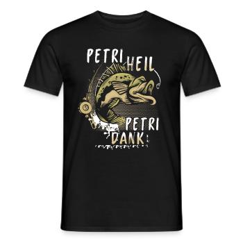 Angeln Fishing Fisher Angelrute Karpfen Rute Fisch - Männer T-Shirt - Schwarz - Vorne - AI Model Male 178 light (178cm)