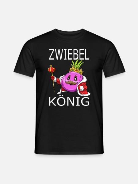 Zwiebel König - Männer T-Shirt - Schwarz