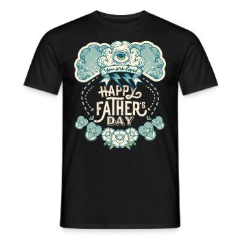 Vatertag, Mystik und Magie, allsehendes Auge - Männer T-Shirt - Schwarz - Vorne - AI Model Male 178 light (178cm)