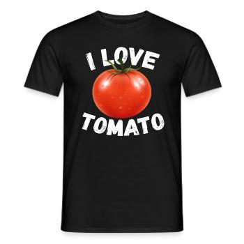 Tomaten Liebe für Gärtner Vegetarier für - Männer T-Shirt - Schwarz - Vorne - AI Model Male 178 light (178cm)