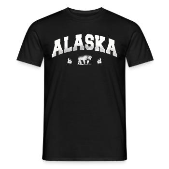 Alaska Geschenk Kinder Herren Damen USA Natur Eis - Männer T-Shirt - Schwarz - Vorne - AI Model Male 178 light (178cm)