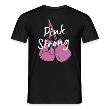Cadeau Cancer du sein Cancer du sein Rose - T-shirt homme - noir - Devant - AI Model Male 178 light (178cm)