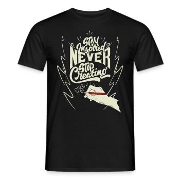 Dire pour les artistes Artiste peintre et dessinateur - T-shirt homme - noir - Devant - AI Model Male 178 light (178cm)