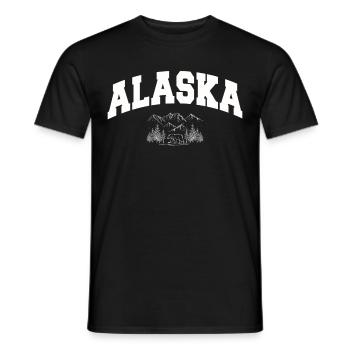 Alaska Geschenk Kinder Herren Damen USA Natur Eis - Männer T-Shirt - Schwarz - Vorne - AI Model Male 178 light (178cm)