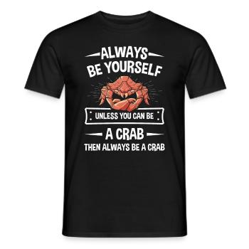 T-shirt de crabe de crabe de crevette de scorpion de homard - T-shirt homme - noir - Devant - AI Model Male 178 light (178cm)
