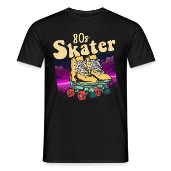 Inline Skater - Männer T-Shirt - Schwarz - Vorne - AI Model Male 178 light (178cm)