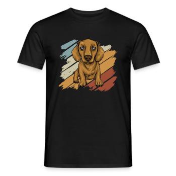 Dachshund Geschenk Dixie Wiener Doxie Dackel - Männer T-Shirt - Schwarz - Vorne - AI Model Male 178 light (178cm)